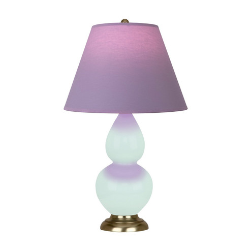 Small Double Gourd One Light Accent Lamp in Mint Glazed Ceramic w/Antique Natural Brass (165|MN10L)