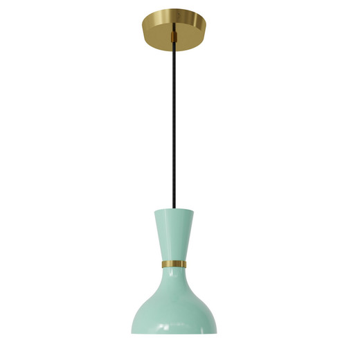 Clare One Light Pendant in Modern Brass w/Mint Painted (165|MN01MN)