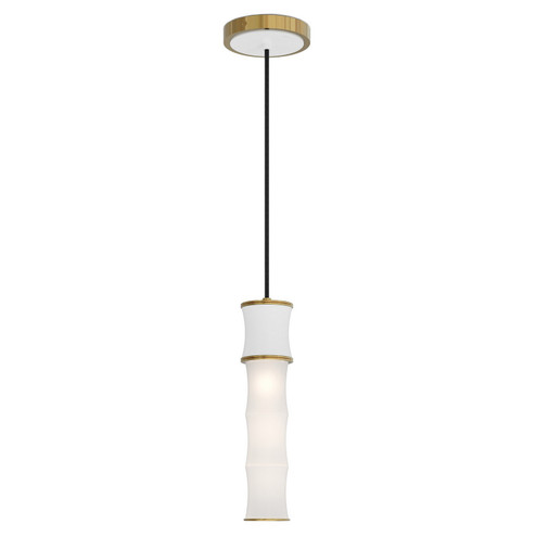 Kane One Light Pendant in Matte Daisy w/Modern Brass (165|MDY85)