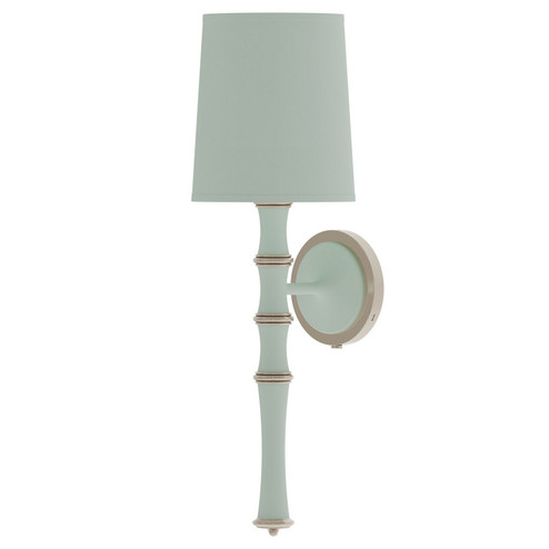 Kane One Light Wall Sconce in Matte Celadon w/Polished Nickel (165|MCL88X)