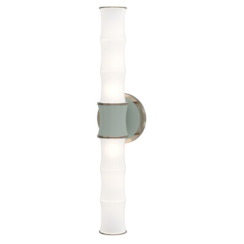 Kane Two Light Wall Sconce in Matte Celadon w/Polished Nickel (165|MCL84)