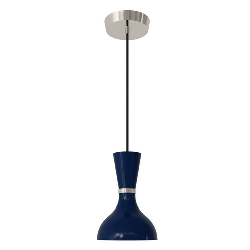 Clare One Light Pendant in Polished Nickel w/Midnight Blue Painted (165|MB02MB)