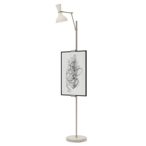 Clare One Light Floor Easel in Polished Nickel w/Lily Painted (165|LY17LY)