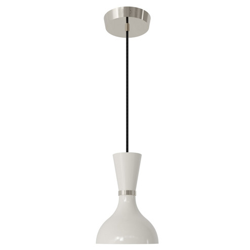 Clare One Light Pendant in Polished Nickel w/Lily Painted (165|LY02LY)