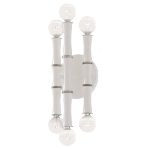 Kane Six Light Wall Sconce in Daisy w/Polished Nickel (165|DY76)