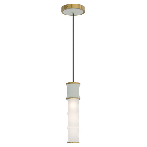 Kane One Light Pendant in Celadon w/Modern Brass (165|CL85)