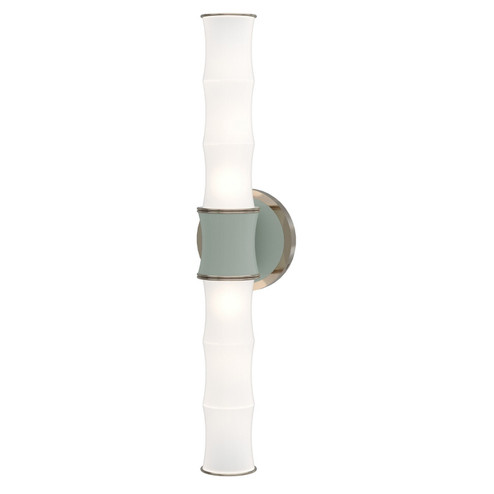 Kane Two Light Wall Sconce in Celadon w/Polished Nickel (165|CL84)