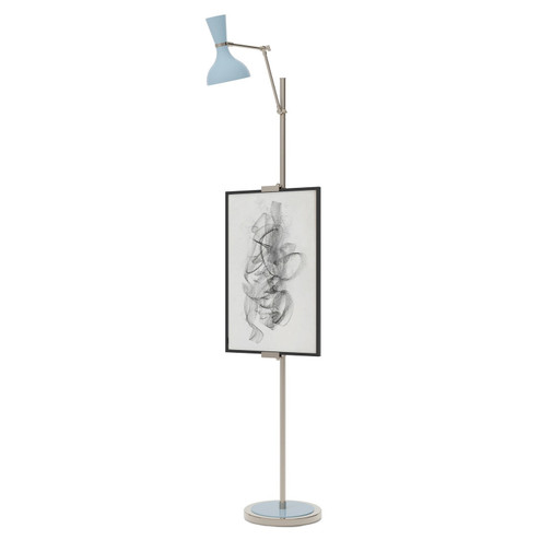 Clare One Light Floor Easel in Polished Nickel w/Baby Blue Painted (165|BB17BB)