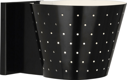 Pierce One Light Wall Sconce in Plated Black (165|B982)