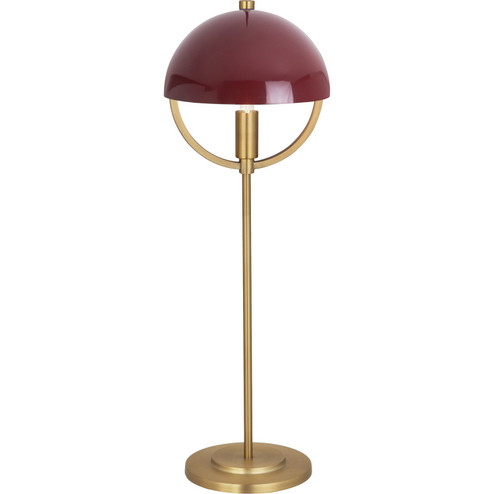 Mavisten Edition Copernica One Light Table Lamp in Lacquered Burnished Brass w/Oxblood Painted (165|600OX)