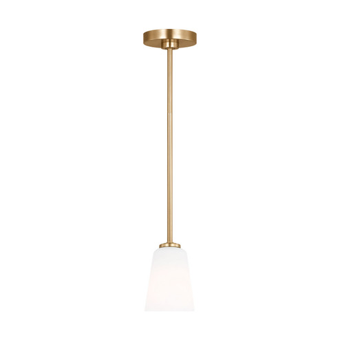 Miles One Light Mini-Pendant in Satin Brass (1|GLP1031SB)