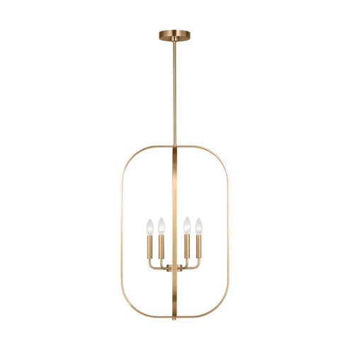 Loretto Six Light Chandelier in Satin Brass (1|GLC1316SB)