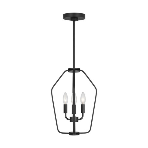 Kennan Three Light Chandelier in Midnight Black (1|GLC1283MBK)