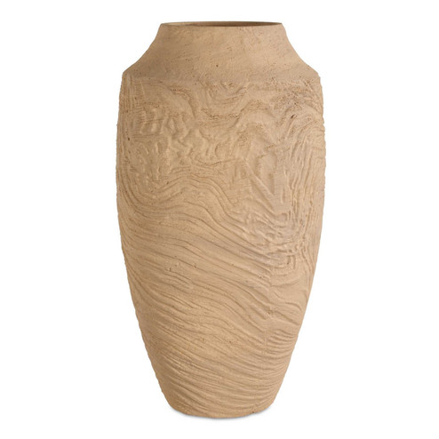 Sandstone Flow Vase in Terracotta (52|18267)