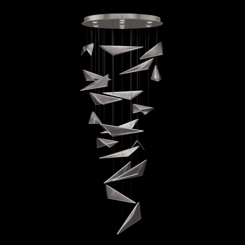 Volo LED Pendant in Silver/Clear Linear (48|100119-41)