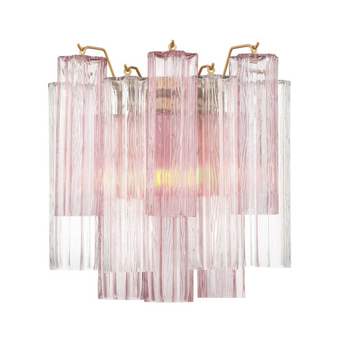 Addis Two Light Wall Sconce in Aged Brass (60|ADD-303-AG-SP)