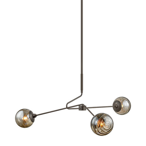 Nyla Three Light Chandelier in True Bronze (428|H1057803-TRB)