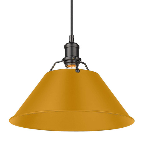 Orwell One Light Pendant in Matte Black (62|3306-L BLK-AY)