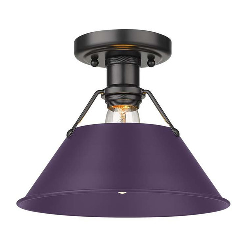 Orwell One Light Flush Mount in Matte Black (62|3306-FM BLK-EP)