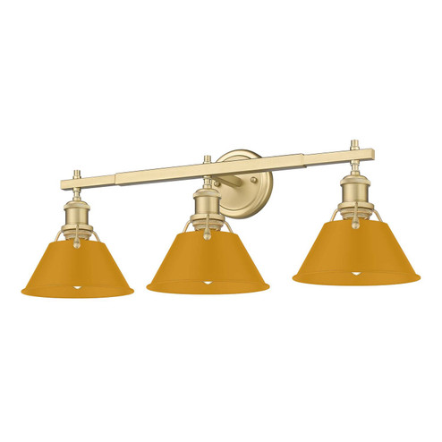 Orwell Three Light Vanity in Brushed Champagne Brass (62|3306-BA3 BCB-AY)