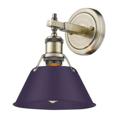 Orwell One Light Bath Vanity in Aged Brass (62|3306-BA1 AB-EP)