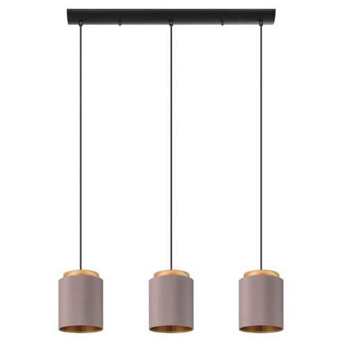 Albariza Three Light Linear Pendant in Black (217|99446A)