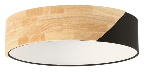 Grimaldino Two Light Ceiling Mount in Light Wood & Black (217|99388A)