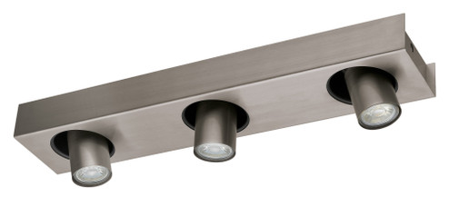Robledo 1 Three Light Track in Matte Nickel (217|96607A)