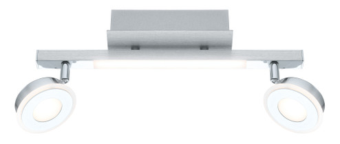 Cardillio LED Fixed Track Light in Brushed Aluminum & Chrome (217|95997A)