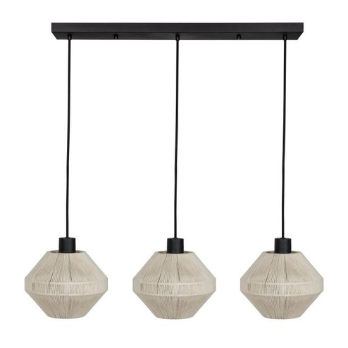 Midsummer Three Light Linear Pendant in Black (217|44001A)