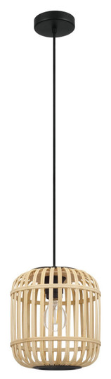 Bordesley One Light Pendant in Black (217|43231A)