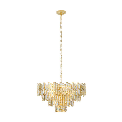 Calmeilles Ten Light Pendant in Brass (217|39614A)