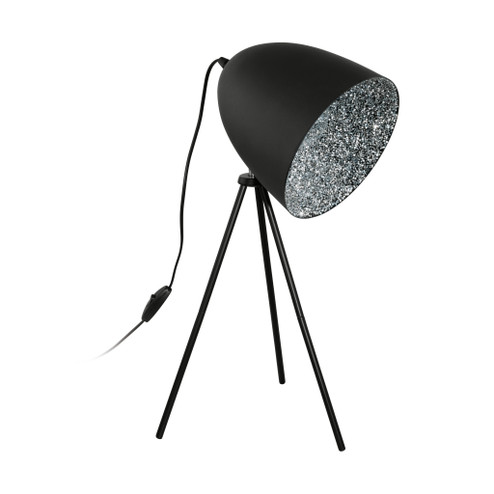 Mareperla One Light Table Lamp in Black & Chrome (217|39498A)
