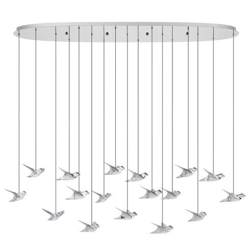 Paratebueno LED Linear Pendant in Chrome (217|390403A)