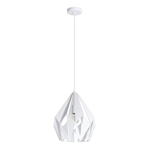 Carlton One Light Pendant in White (217|206089A)