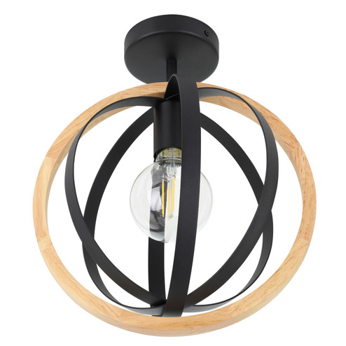 Basildon One Light Ceiling Mount in Black (217|205146A)