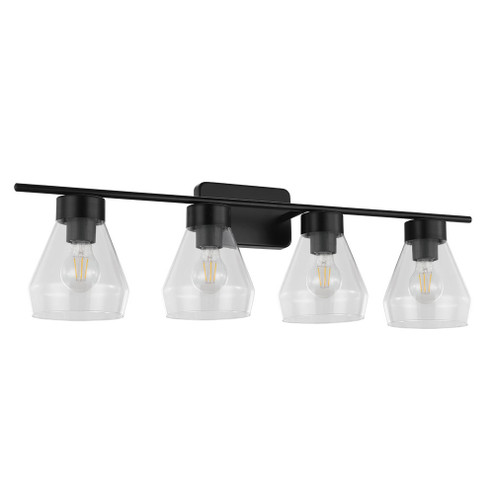 Montey Four Light Bath/Vanity in Matte Black (217|204095A)