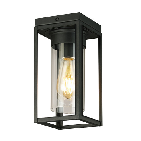 Walker Hill One Light Outdoor Ceiling Mount in Matte Black (217|203667A)