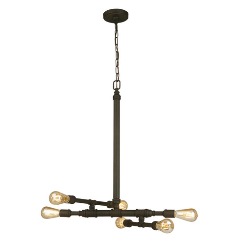 Wymer Six Light Pendant in Matte bronze (217|202834A)