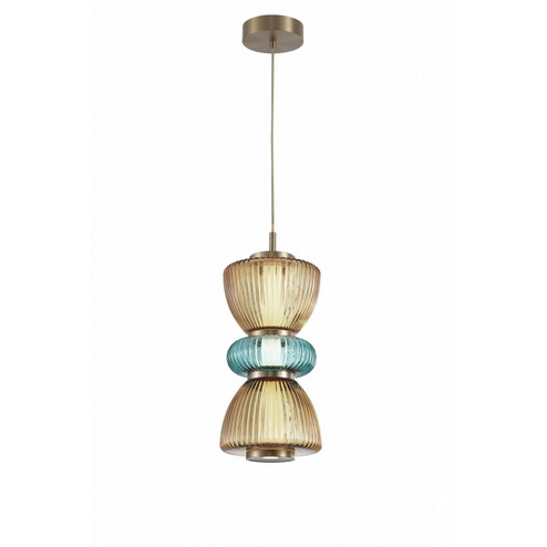 Rosewood LED Pendant in Aged Brass (192|HF8970-YGY)