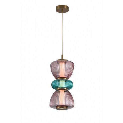 Rosewood LED Pendant in Aged Brass (192|HF8970-PGP)