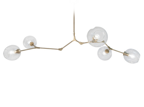 Fairfax Ave. Five Light Chandelier in Brushed Brass (192|HF8085-BB)
