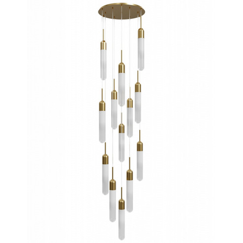 Tribeca 13 Light Pendant in Aged Brass (192|HF7413-AB)