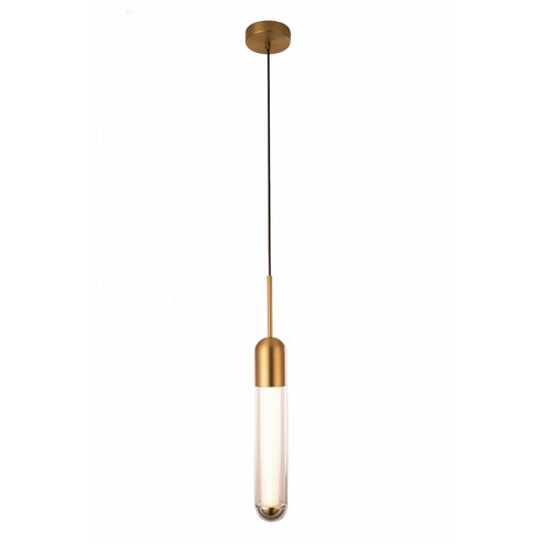 Nautilus LED Pendant in Aged Brass (192|HF7301-AB)
