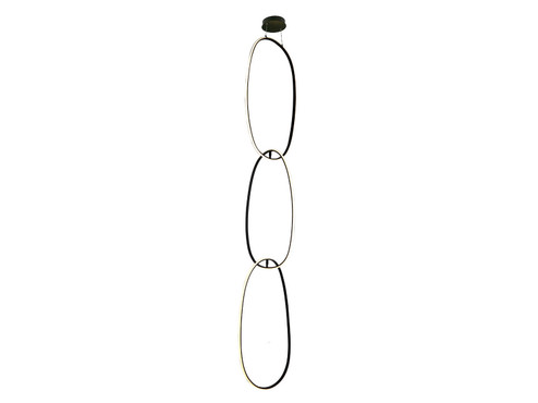 Circa LED Pendant in Black (192|HF5026-BK)