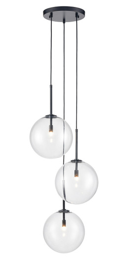 Delilah LED Pendant in Black (192|HF4233-BK)