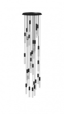 Strand LED Pendant in Black (192|HF3331-BK)