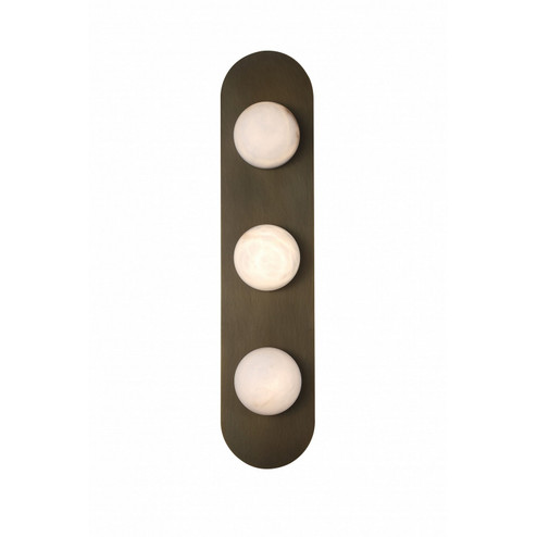 Sedona LED Wall Sconce in Alabaster / Aged Brass (192|HF2953-AB)
