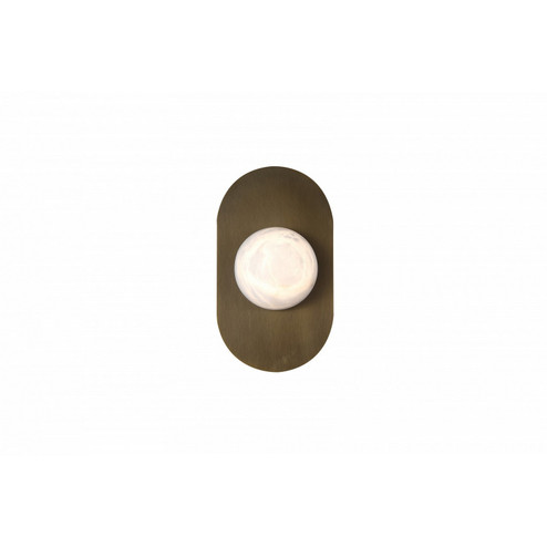 Sedona LED Wall Sconce in Alabaster / Aged Brass (192|HF2951-AB)