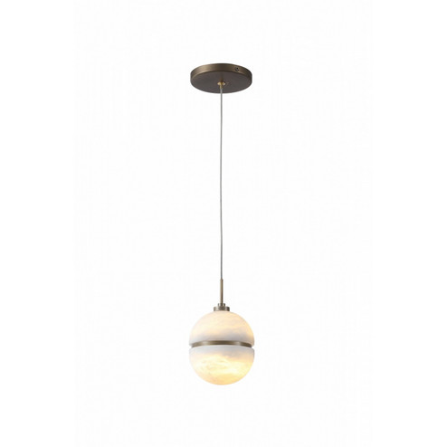 Sedona One Light Pendant in Alabaster / Aged Brass (192|HF2900-AB)